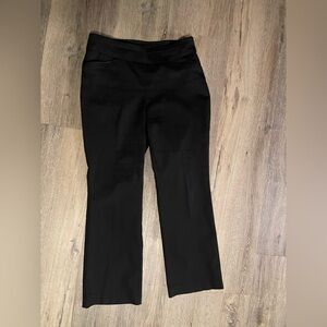 Croft Barrow pull up black pants size 10p